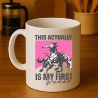 This Actually Is My First Rodeo Coffee Mug thumb 4