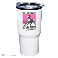 This Actually Is My First Rodeo Tumbler thumb 0
