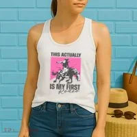 This Actually Is My First Rodeo Women's Tank Top thumb 2