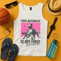 This Actually Is My First Rodeo Tank Top thumb 4