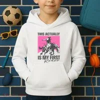 This Actually Is My First Rodeo Kids Hoodie thumb 2
