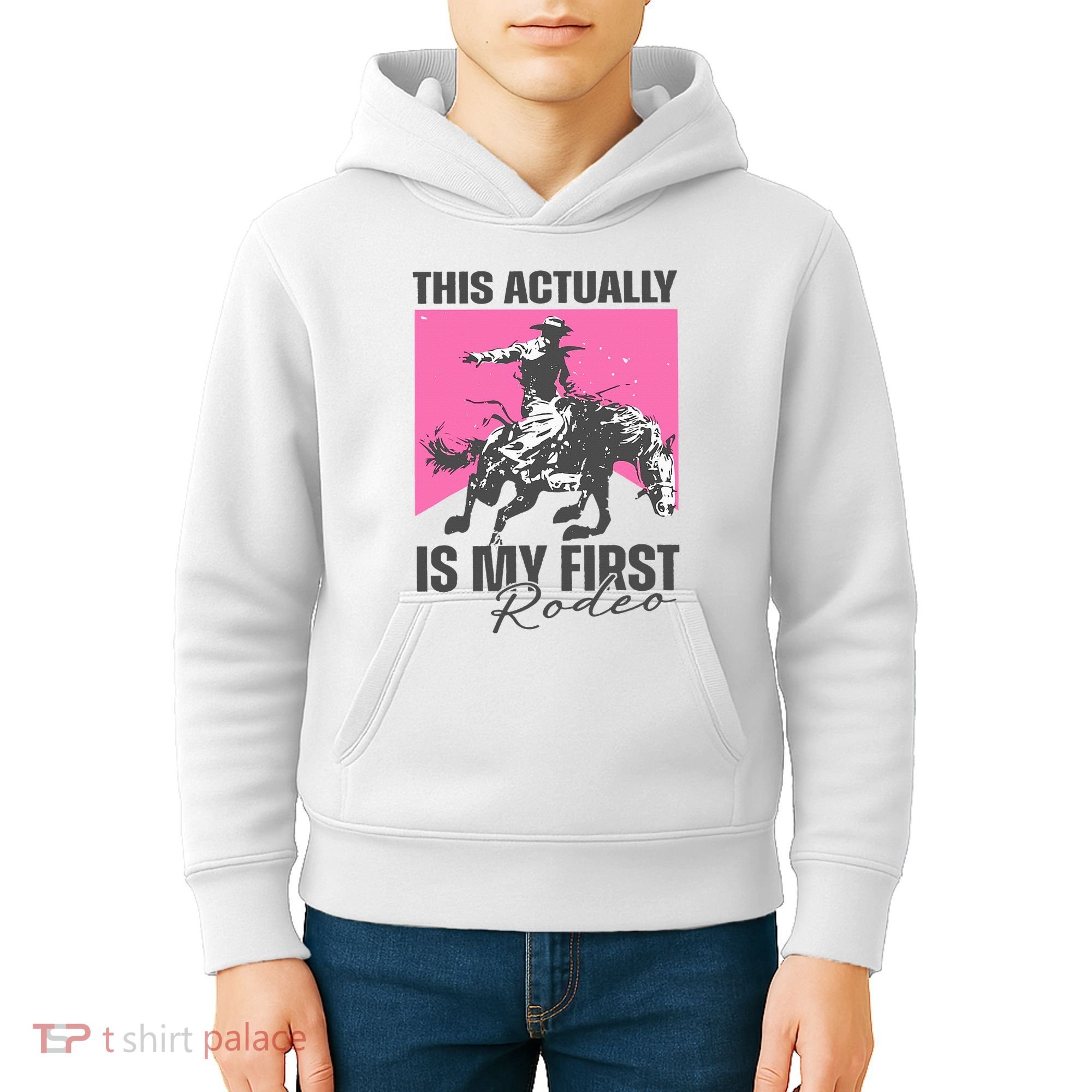 This Actually Is My First Rodeo Kids Hoodie