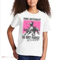 This Actually Is My First Rodeo Kids T-Shirt thumb 2
