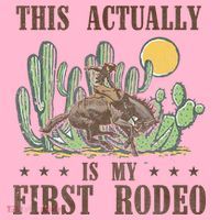 This Actually Is My First Rodeo Western Country Southern Coaster thumb 2