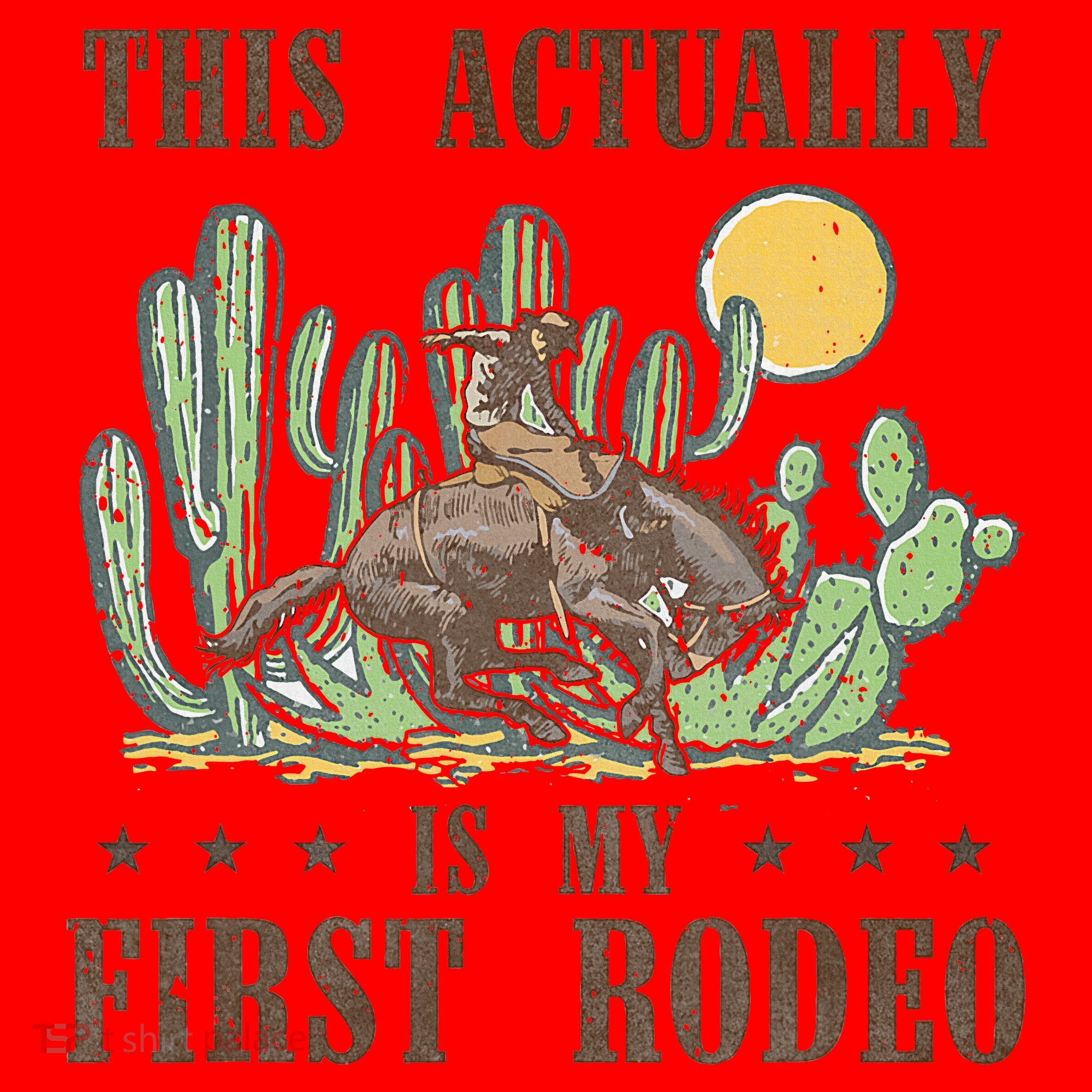 This Actually Is My First Rodeo Western Country Southern Santa Hat