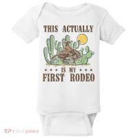 This Actually Is My First Rodeo Western Country Southern Baby Bodysuit thumb 0