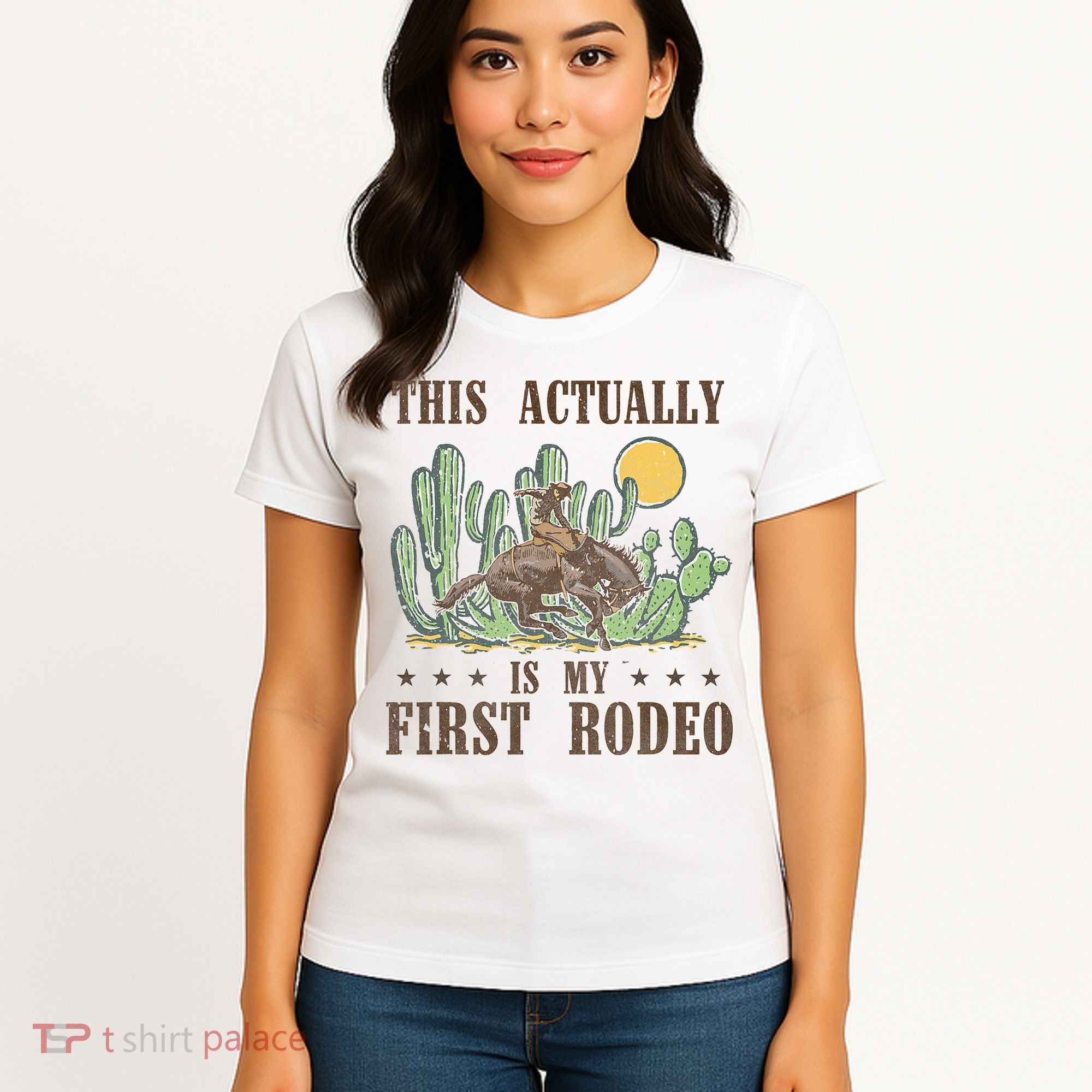This Actually Is My First Rodeo Western Country Southern Women's T-Shirt