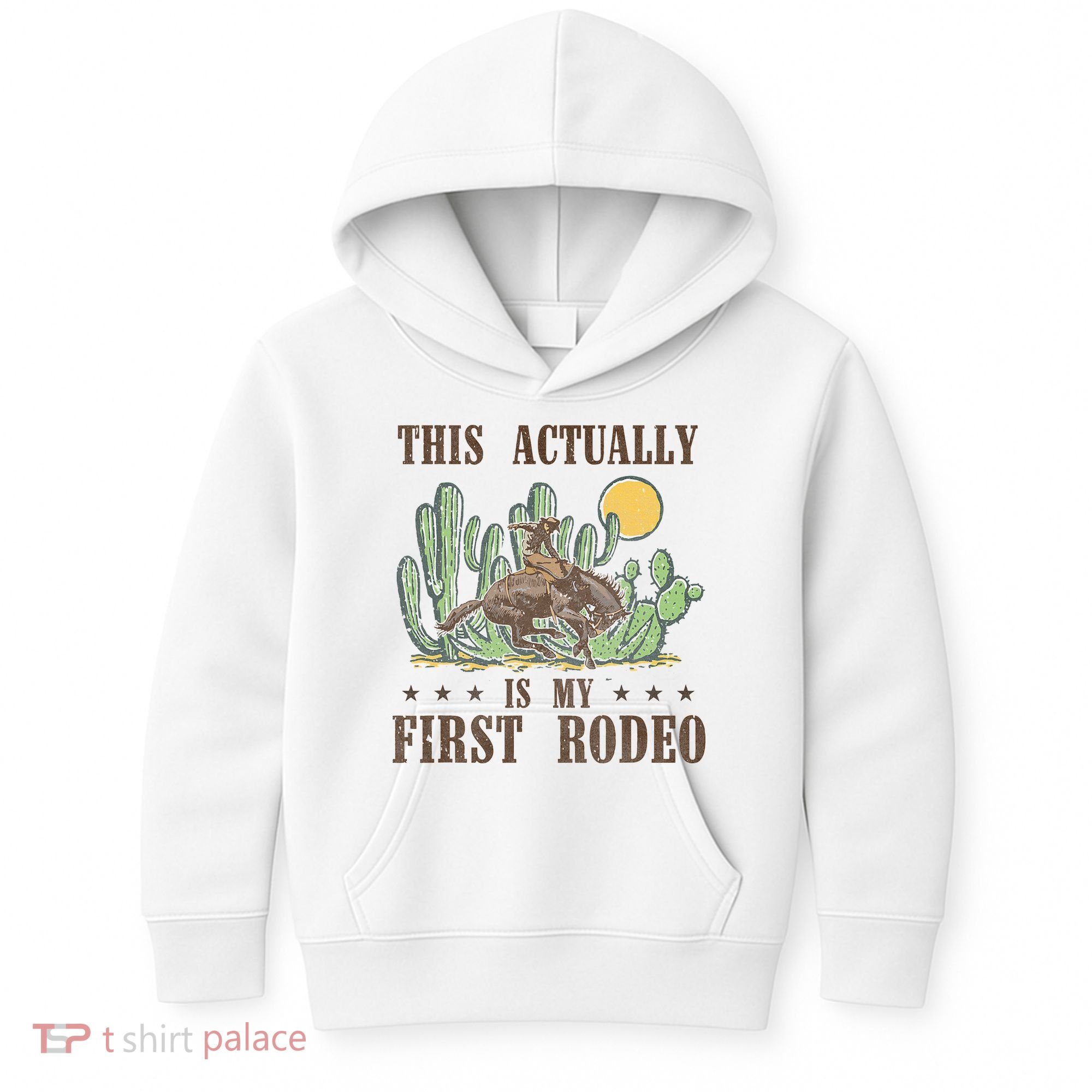 This Actually Is My First Rodeo Western Country Southern Kids Hoodie