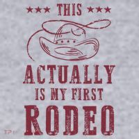 This Actually Is My First Rodeo Cow Women's Sweatshirt thumb 2