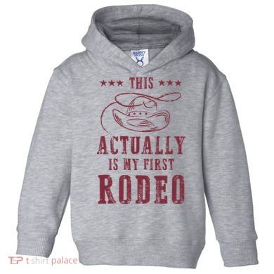 This Actually Is My First Rodeo Cow Toddler Hoodie
