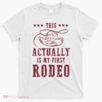 This Actually Is My First Rodeo Cow T-Shirt thumb 0