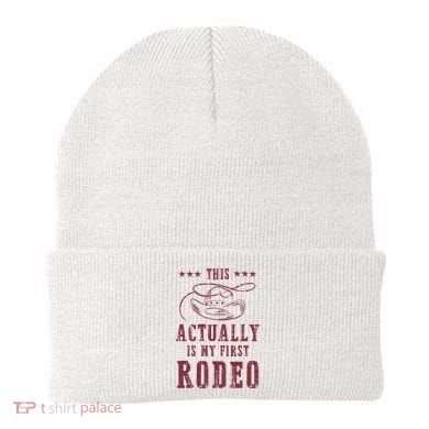 This Actually Is My First Rodeo Cow Beanie