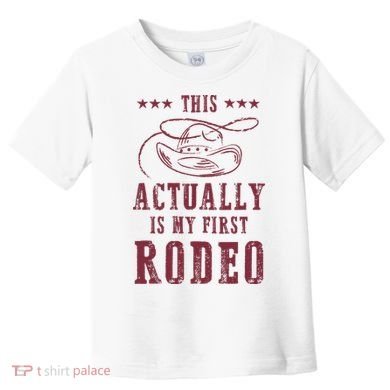 This Actually Is My First Rodeo Cow Toddler T-Shirt