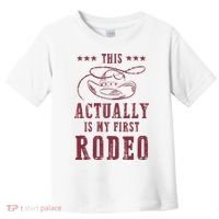 This Actually Is My First Rodeo Cow Toddler T-Shirt thumb 0