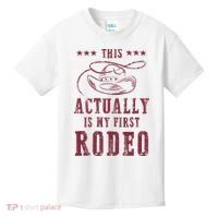 This Actually Is My First Rodeo Cow Kids T-Shirt thumb 0