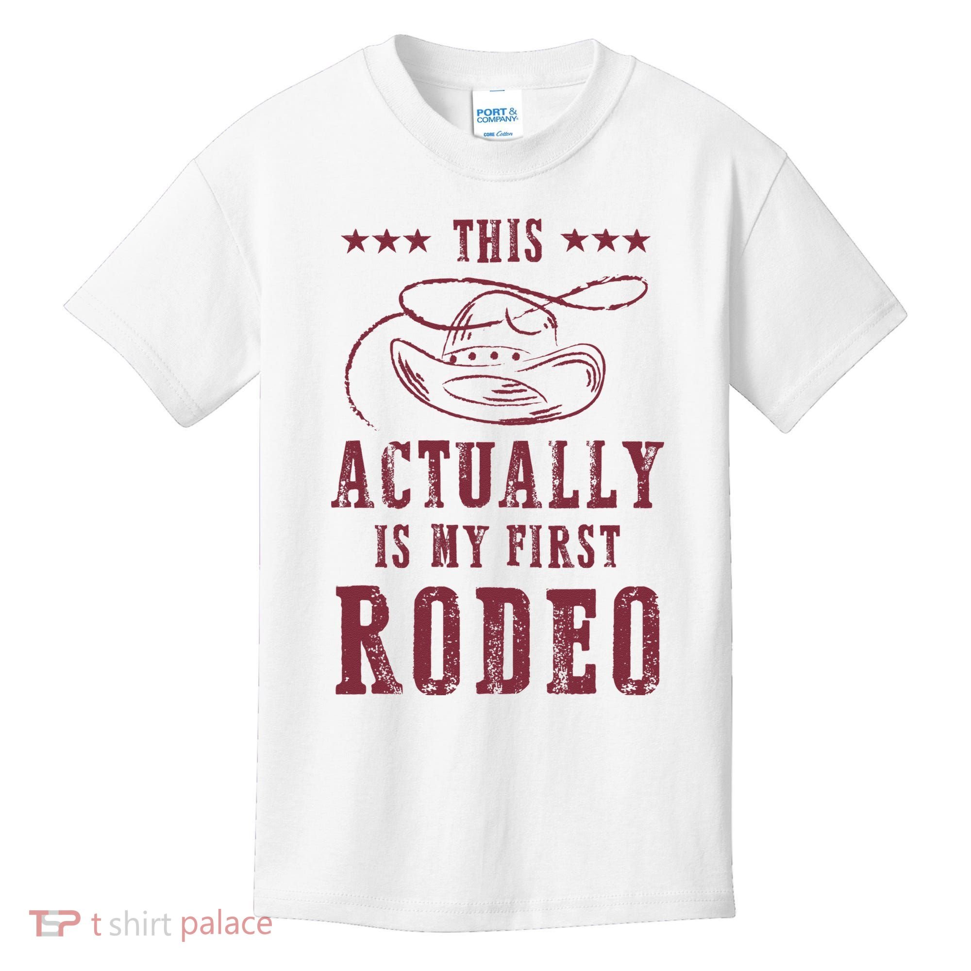 This Actually Is My First Rodeo Cow Kids T-Shirt