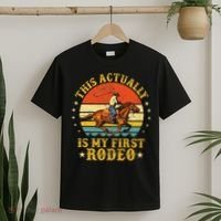 This Actually Is My First Rodeo Country Life Howdy Vintage T-Shirt thumb 2