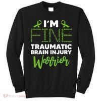 TBI Awareness Im Fine Traumatic Brain Injury Warrior Sweatshirt thumb 0