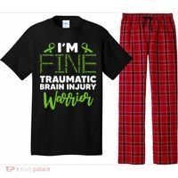 TBI Awareness Im Fine Traumatic Brain Injury Warrior Pajama Set thumb 0