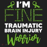 TBI Awareness Im Fine Traumatic Brain Injury Warrior Golf Towel thumb 3