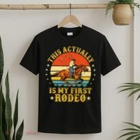 This Actually Is My First Rodeo Country Life Howdy Vintage T-Shirt thumb 2