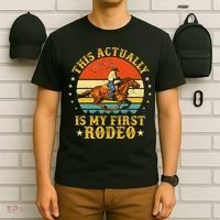 This Actually Is My First Rodeo Country Life Howdy Vintage T-Shirt thumb 6