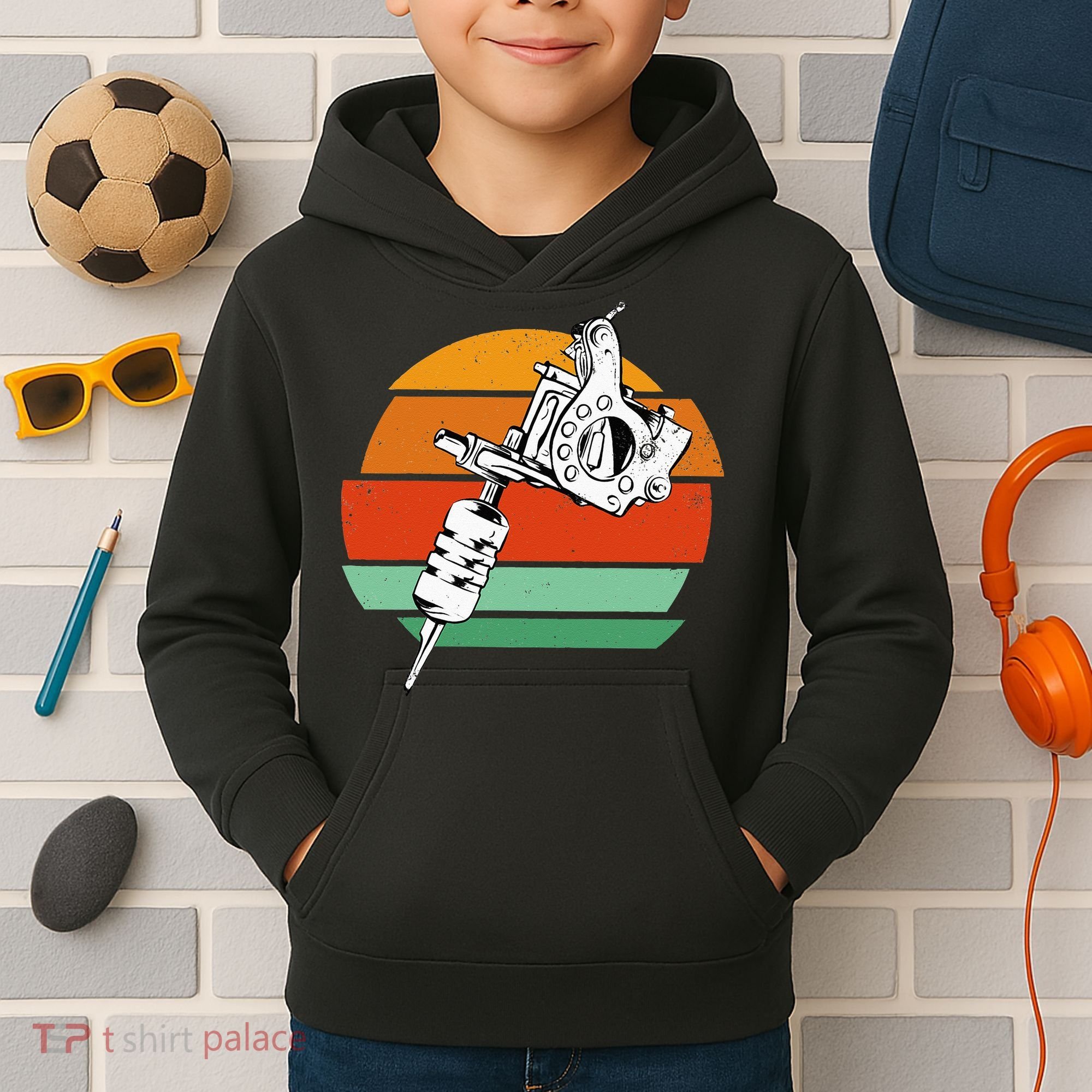 Tattoo Artist Ink Master Inking Machine Tattooist Kids Hoodie