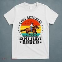 This Actually Is My First Rodeo Country Life Howdy Vintage T-Shirt thumb 5