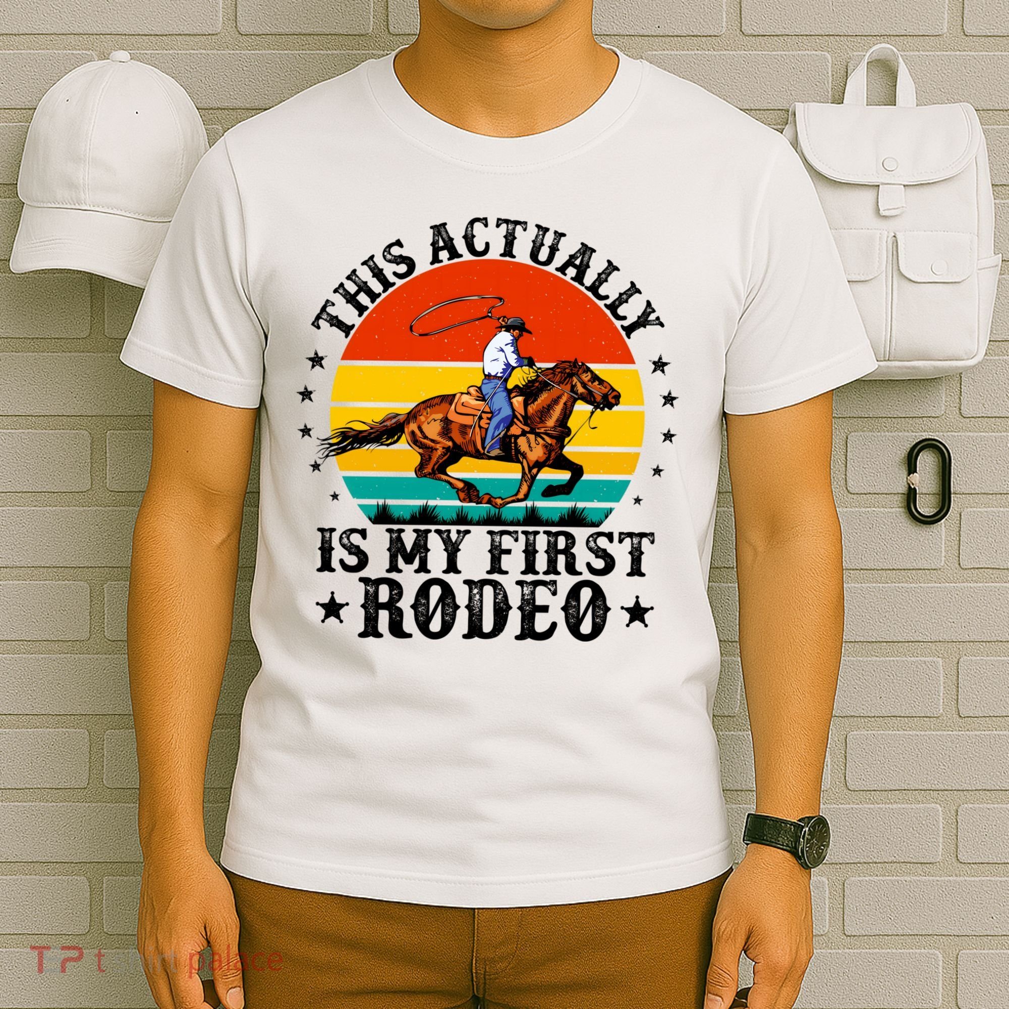 This Actually Is My First Rodeo Country Life Howdy Vintage T-Shirt