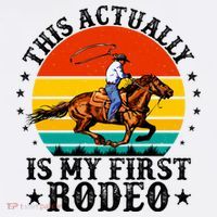 This Actually Is My First Rodeo Country Life Howdy Vintage T-Shirt thumb 7