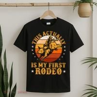 This Actually Is My First Rodeo Country Life Howdy Vintage T-Shirt thumb 2