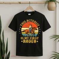 This Actually Is My First Rodeo Country Life Howdy Vintage T-Shirt thumb 2