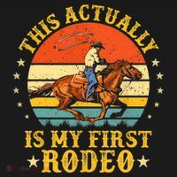 This Actually Is My First Rodeo Country Life Howdy Vintage T-Shirt thumb 7