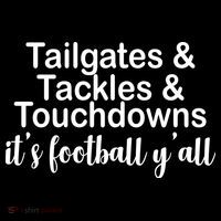Tailgates Tackles Touchdowns Football All Day Women's Tank Top thumb 5