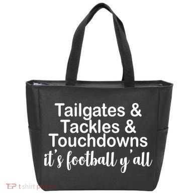 Tailgates Tackles Touchdowns Football All Day Tote Bag
