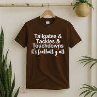 Tailgates Tackles Touchdowns Football All Day T-Shirt thumb 2