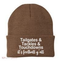 Tailgates Tackles Touchdowns Football All Day Beanie thumb 0