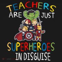 Teachers Are Just Superheroes In Disguise Kids Sweatshirt thumb 2