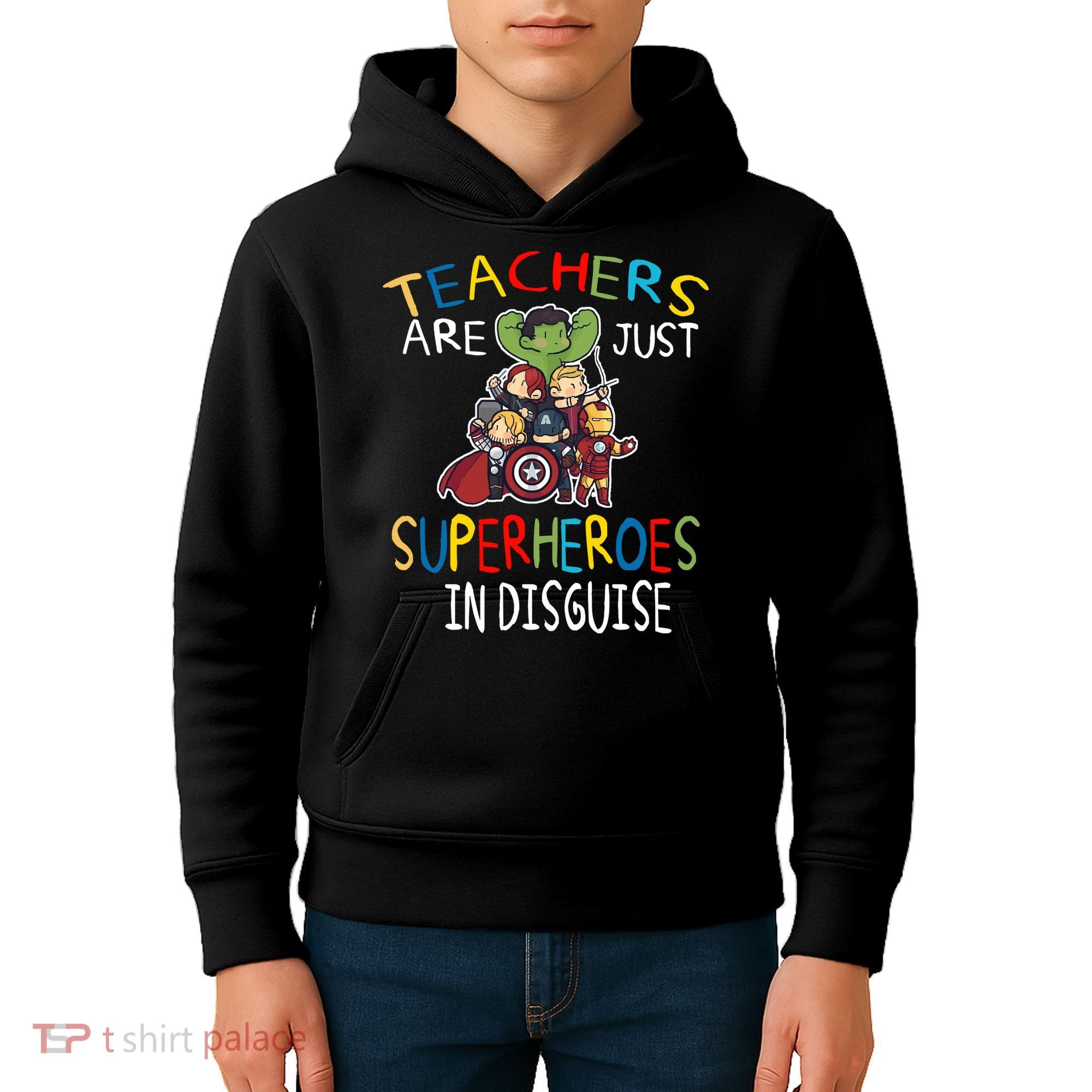 Teachers Are Just Superheroes In Disguise Kids Hoodie