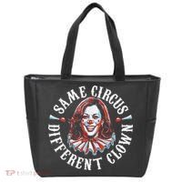 Trump Anti Kamala Harris Same Circus Different Clown Funny Gift Tote Bag thumb 0