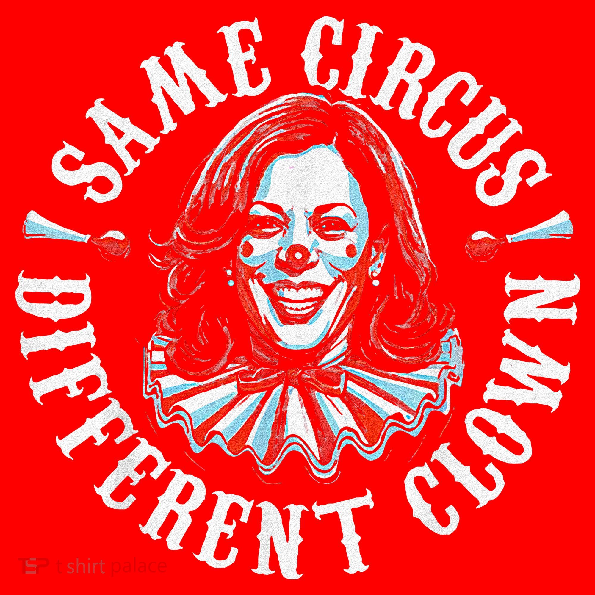 Trump Anti Kamala Harris Same Circus Different Clown Funny Gift Santa Hat