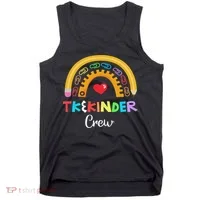 Tk And Kinder Crew Tk Teacher Transitional Kindergarten Prek Tank Top thumb 0