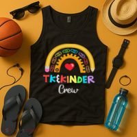 Tk And Kinder Crew Tk Teacher Transitional Kindergarten Prek Tank Top thumb 4