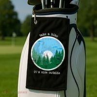 Take A Hike It's Nice Outside Golf Towel thumb 2