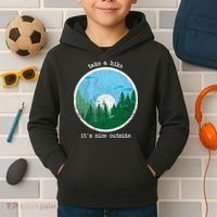 Take A Hike It's Nice Outside Kids Hoodie thumb 2