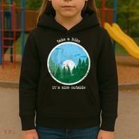 Take A Hike It's Nice Outside Kids Hoodie thumb 3