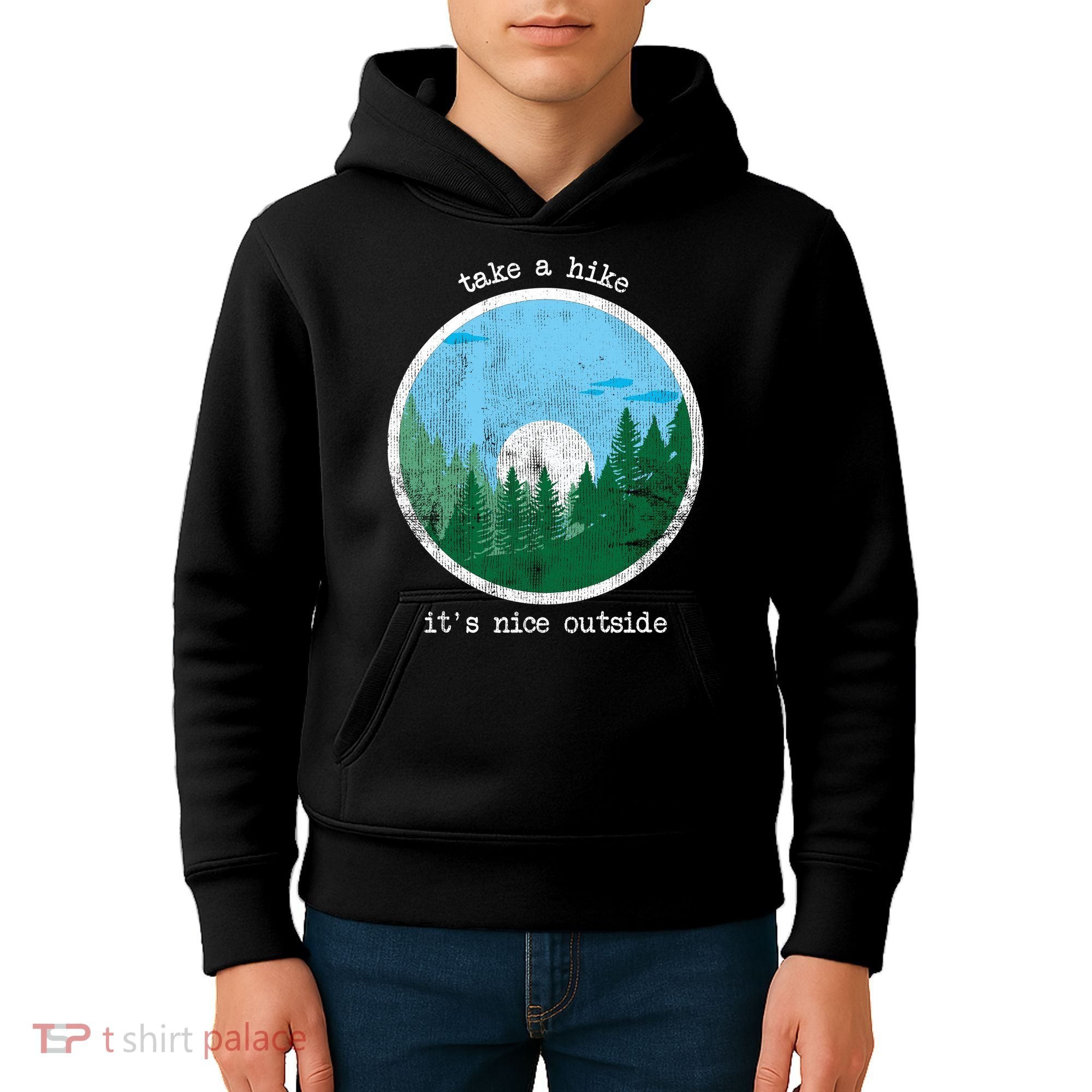 Take A Hike It's Nice Outside Kids Hoodie