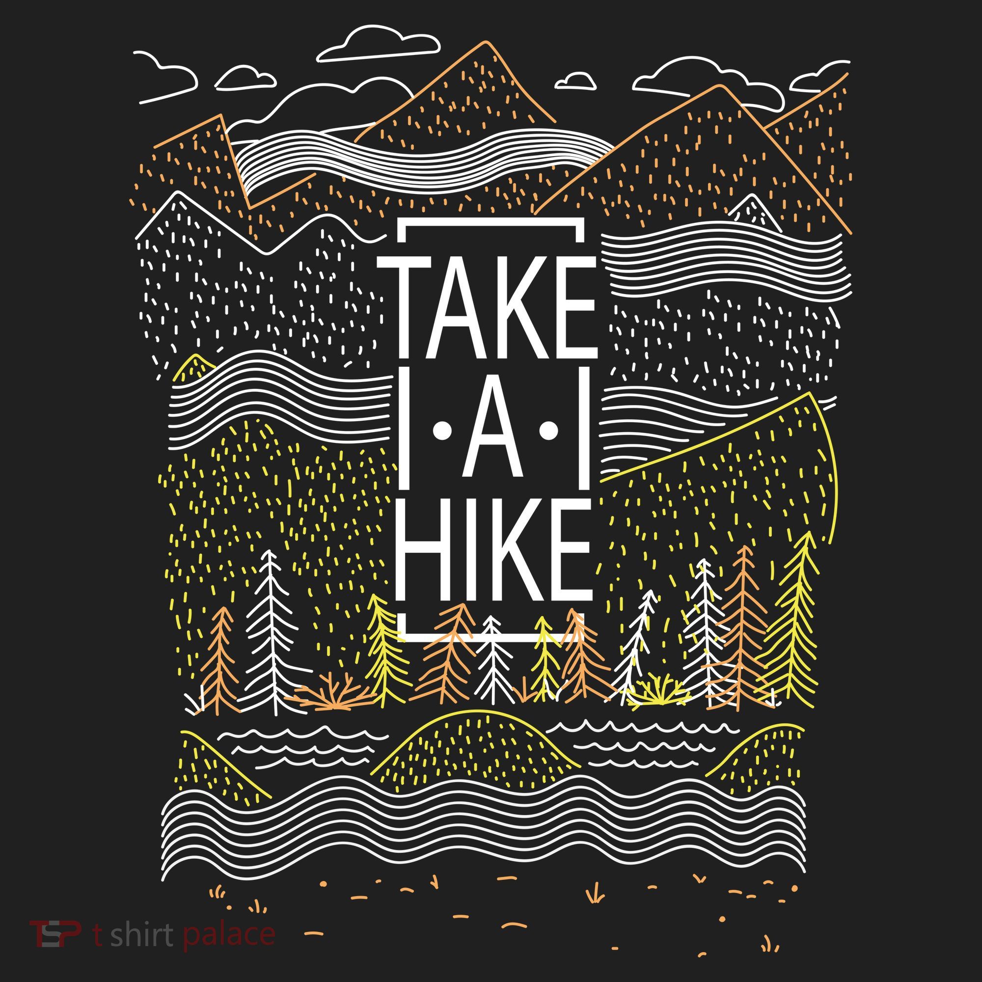 Take A Hike Outdoor Hiking And Camping Golf Towel