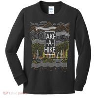 Take A Hike Outdoor Hiking And Camping Kids Long Sleeve Shirt thumb 0