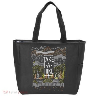Take A Hike Outdoor Hiking And Camping Tote Bag